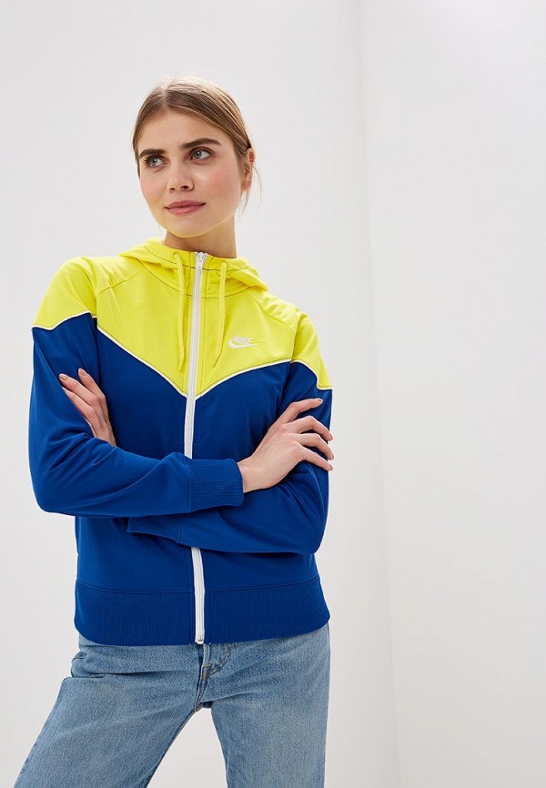 

Толстовка Nike, SPORTSWEAR HERITAGE WOMEN'S FULL-ZIP HOODIE, Синий