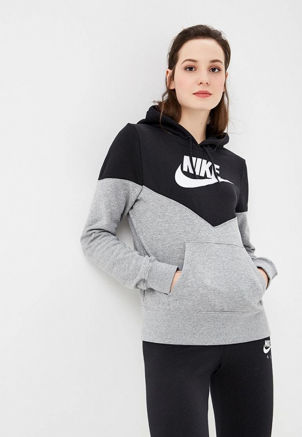 

Худи Nike, SPORTSWEAR HERITAGE WOMEN'S FLEECE HOODIE, Черный