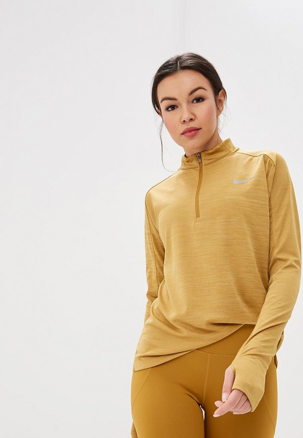 

Лонгслив спортивный Nike, PACER WOMEN'S LONG-SLEEVE 1/2-ZIP RUNNING TOP, Коричневый