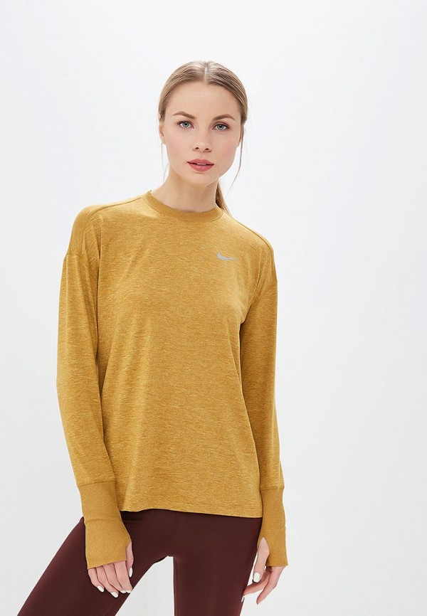 

Лонгслив спортивный Nike, ELEMENT WOMEN'S RUNNING TOP, Желтый
