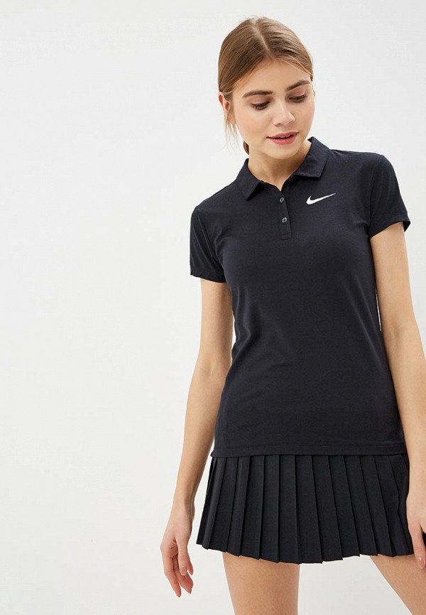 

Поло Nike, Черный, Women's NikeCourt Pure Tennis Polo