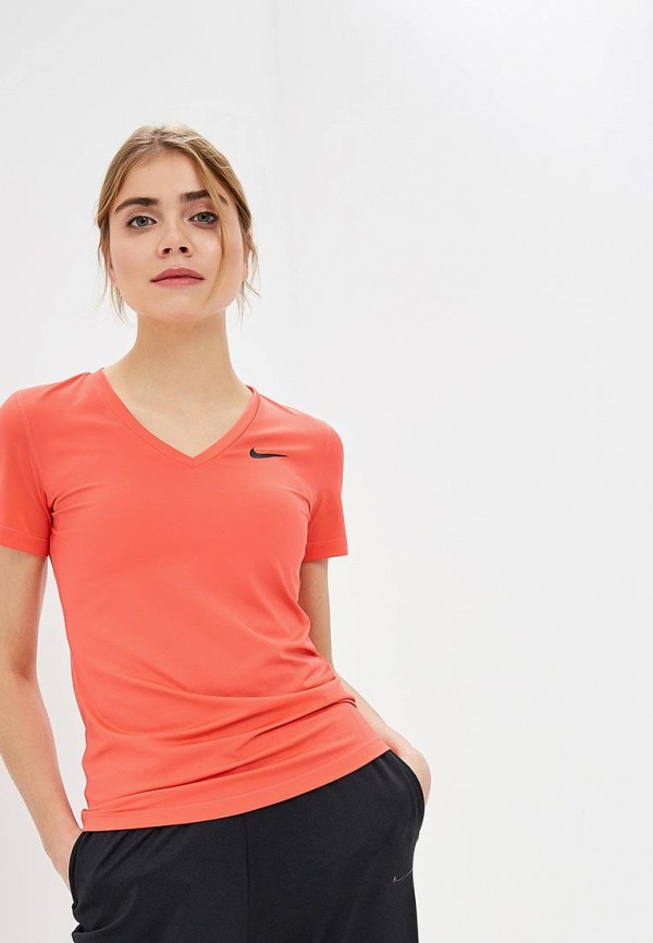 

Футболка спортивная Nike, WOMEN'S TRAINING TOP, Коралловый