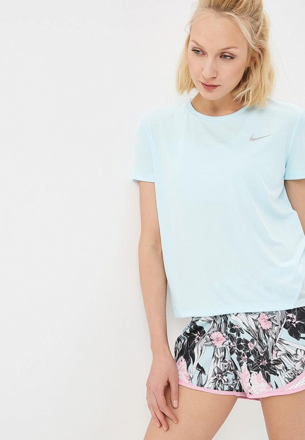 

Футболка спортивная Nike, Miler Women's Short-Sleeve Running Top, Голубой