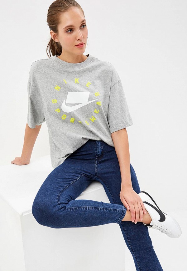 

Футболка спортивная Nike, SPORTSWEAR NSW WOMEN'S SHORT-SLEEVE TOP, Серый
