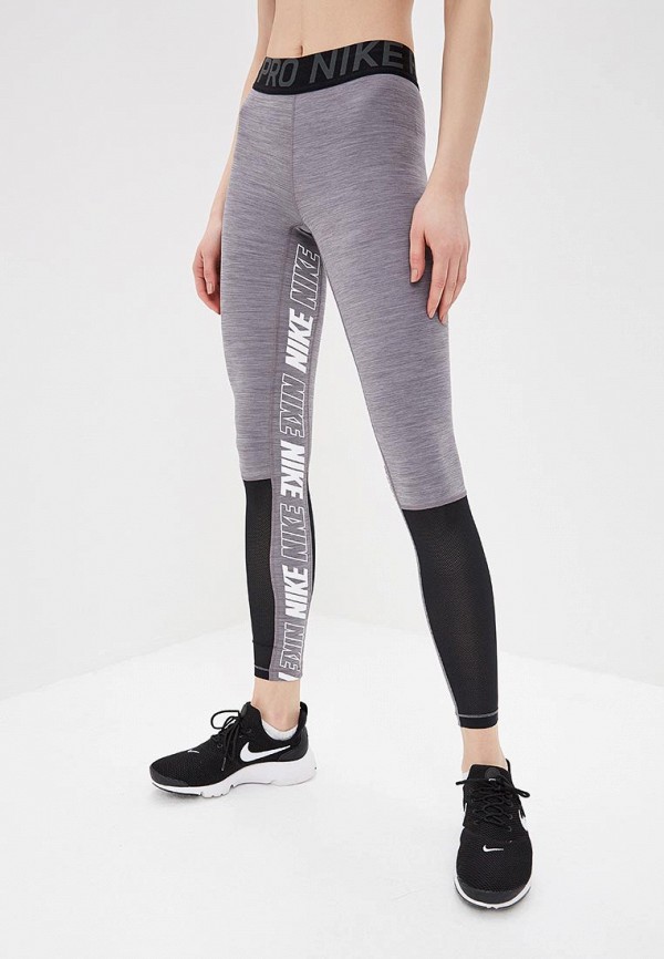 

Тайтсы Nike, PRO WOMEN'S GRAPHIC TIGHTS, Серый