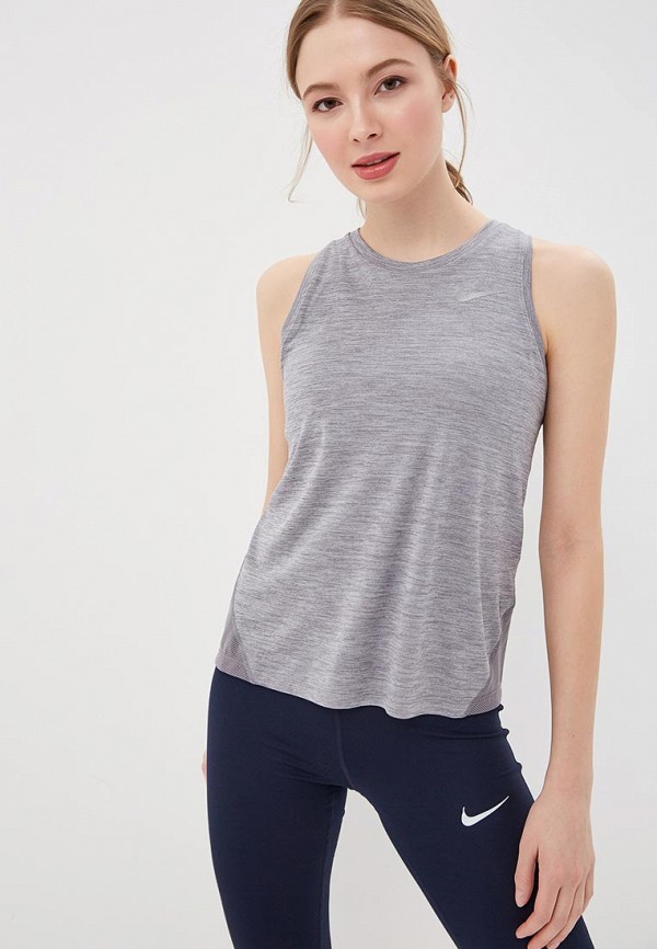 

Майка спортивная Nike, Серый, MILER WOMEN'S RUNNING TANK