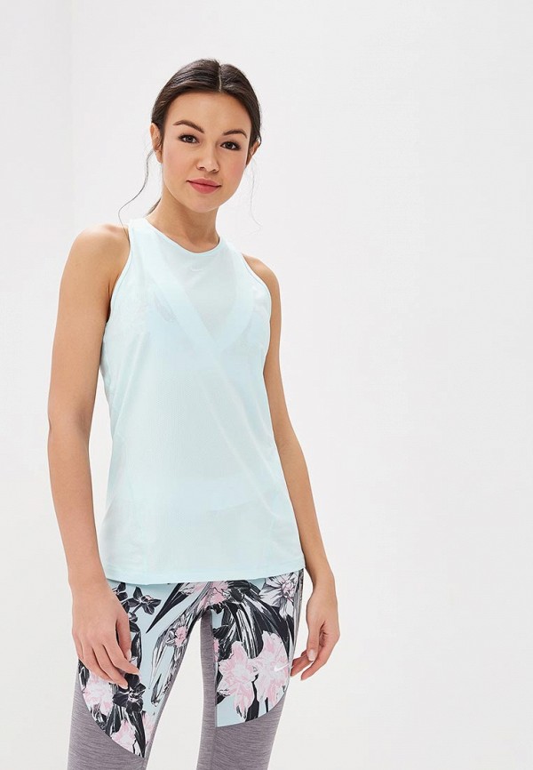 

Майка спортивная Nike, PRO WOMEN'S MESH TANK, Голубой