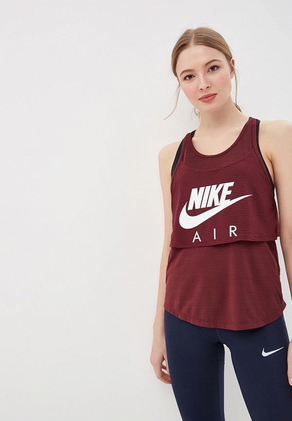 

Майка спортивная Nike, AIR WOMEN'S GRAPHIC RUNNING TANK, Бордовый