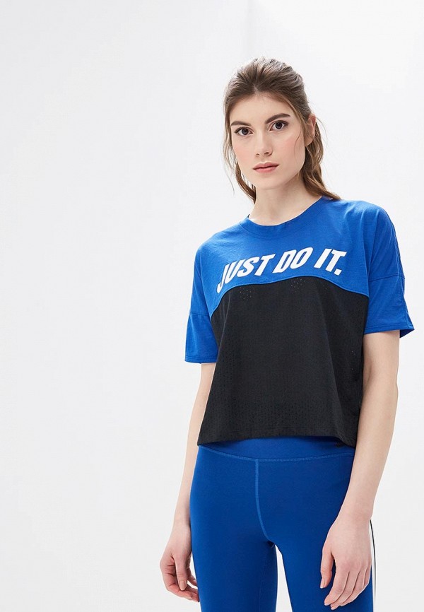 

Футболка спортивная Nike, Синий, TAILWIND WOMEN'S SHORT-SLEEVE RUNNING TOP
