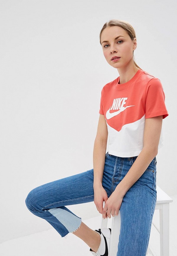 

Футболка Nike, SPORTSWEAR HERITAGE WOMEN'S SHORT-SLEEVE TOP, Красный
