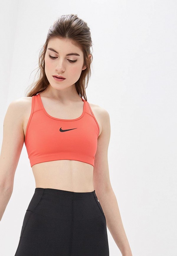 

Топ спортивный Nike, WOMEN'S SWOOSH SPORTS BRA, Коралловый