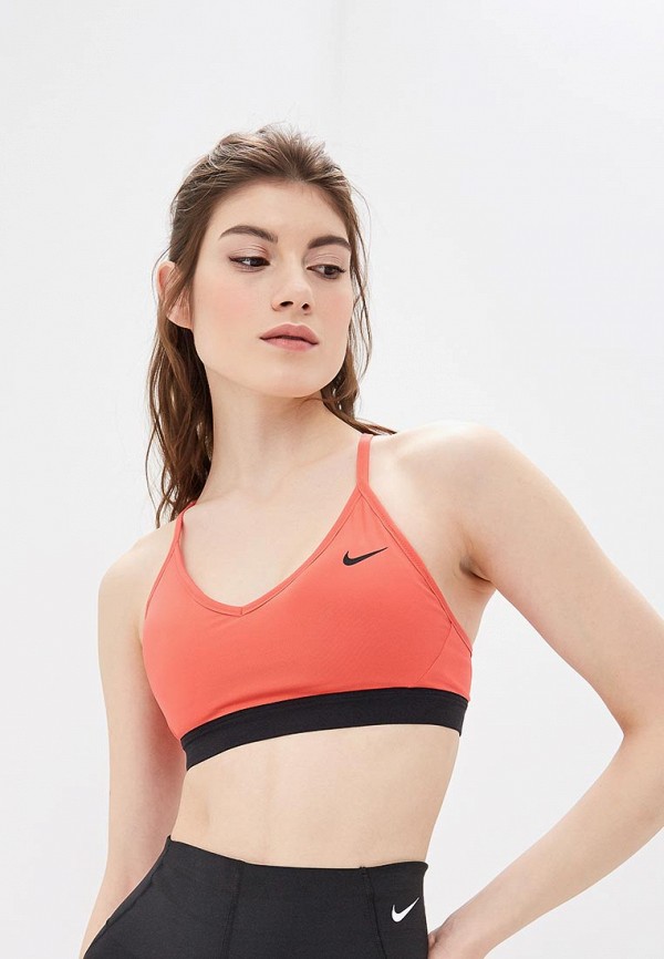 

Топ спортивный Nike, WOMEN'S INDY SPORTS BRA, Коралловый