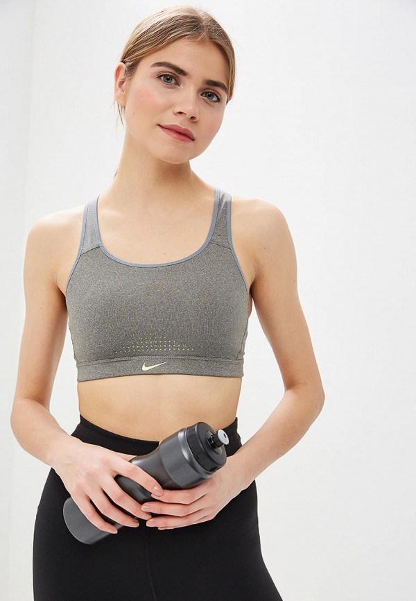 

Топ спортивный Nike, WOMEN'S IMPACT SPORTS BRA, Серый