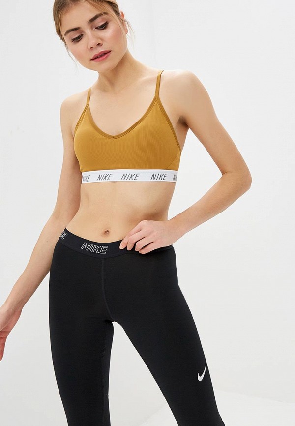 

Топ спортивный Nike, Желтый, INDY WOMEN'S LIGHT SUPPORT YOGA SPORTS BRA