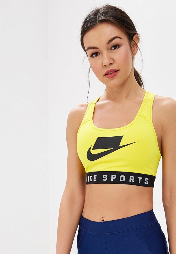

Топ спортивный Nike, SWOOSH WOMEN'S MEDIUM SUPPORT SPORTS BRA, Желтый