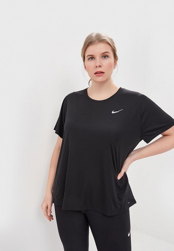 

Футболка спортивная Nike, Черный, MILER WOMEN'S SHORT-SLEEVE RUNNING TOP (PLUS SIZE)