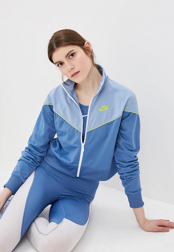

Олимпийка Nike, SPORTSWEAR HERITAGE WOMEN'S TRACK JACKET, Голубой