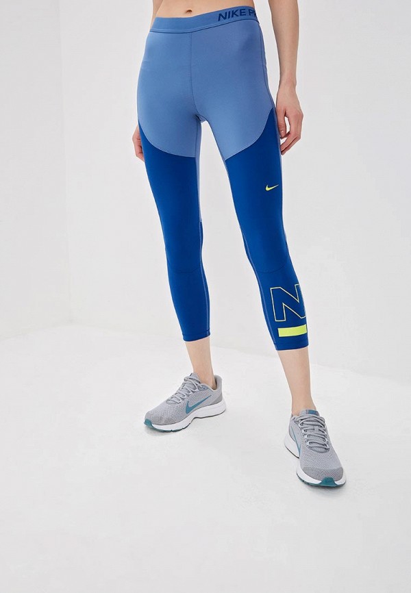 

Тайтсы Nike, PRO WOMEN'S CROPS, Синий