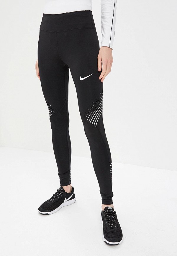 

Тайтсы Nike, FAST WOMEN'S GRAPHIC RUNNING TIGHTS, Черный