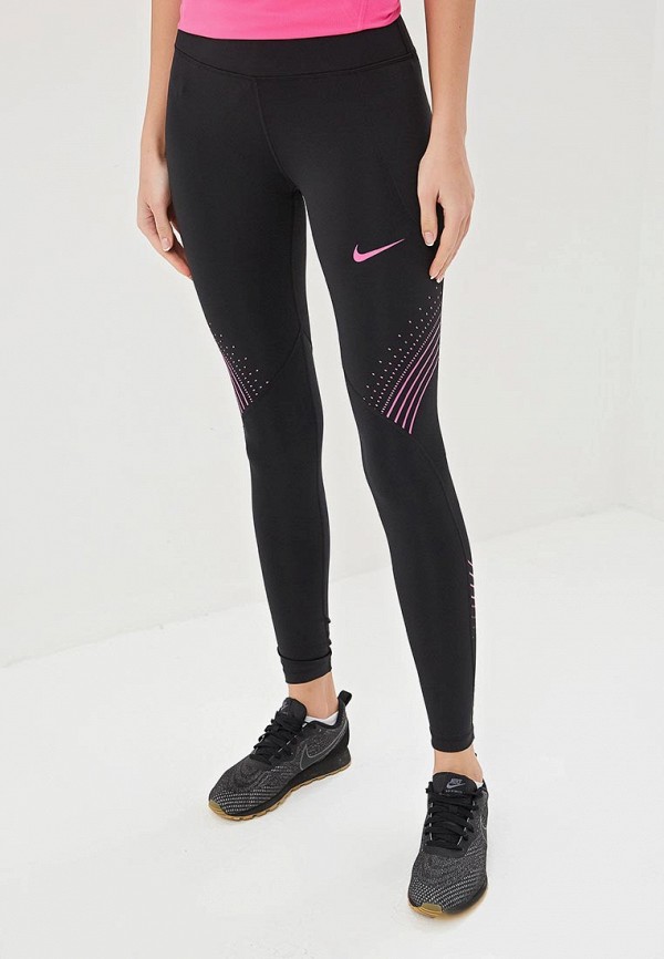 

Тайтсы Nike, FAST WOMEN'S GRAPHIC RUNNING TIGHTS, Черный