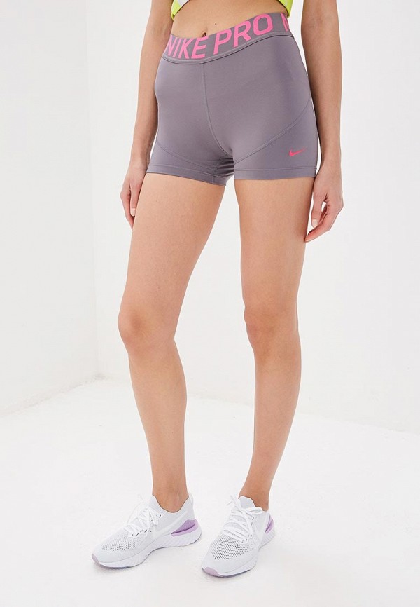 

Шорты спортивные Nike, Серый, PRO WOMEN'S 3" TRAINING SHORTS
