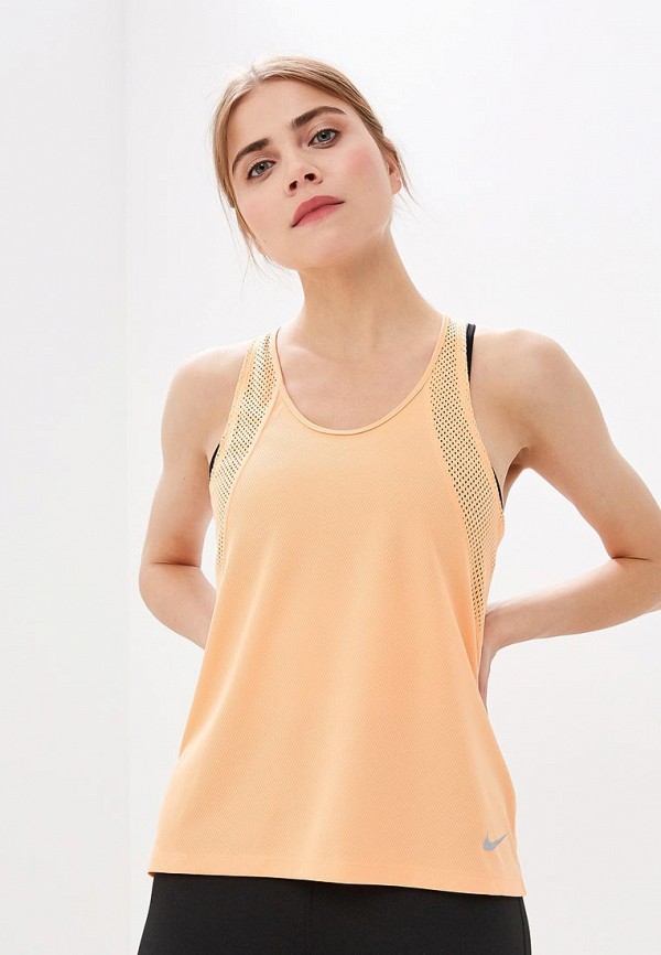 

Майка спортивная Nike, WOMEN'S RUNNING TANK, Оранжевый