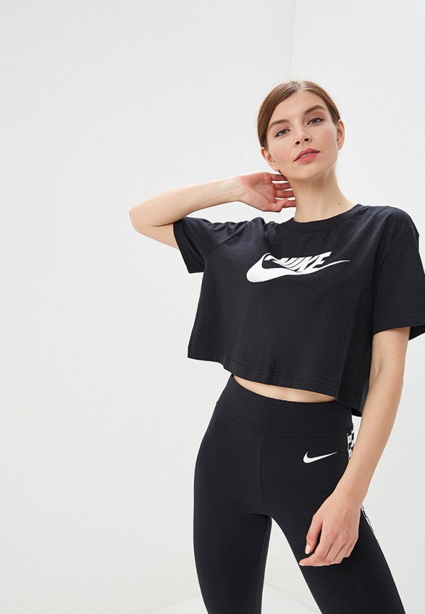 

Футболка Nike, Черный, SPORTSWEAR ESSENTIAL WOMEN'S CROPPED T-SHIRT
