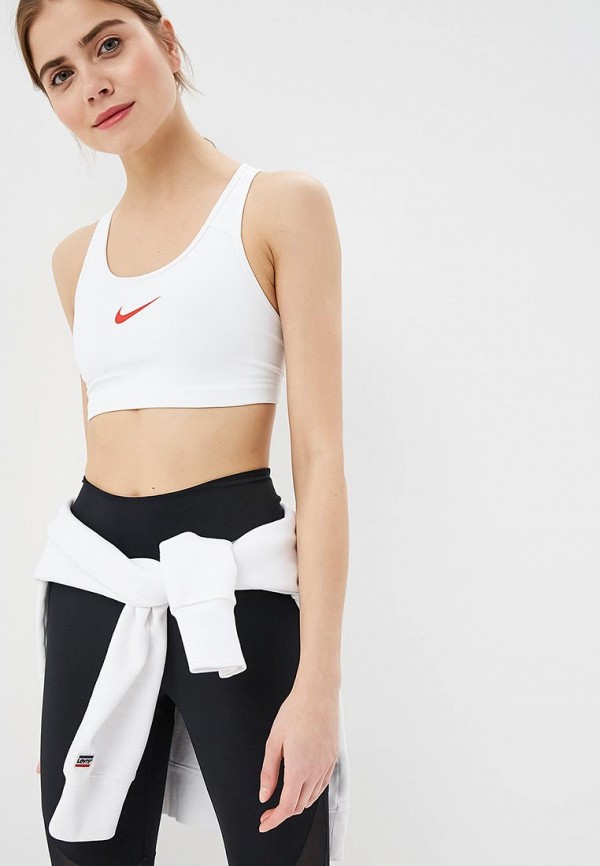 

Топ спортивный Nike, WOMEN'S SWOOSH SPORTS BRA, Белый