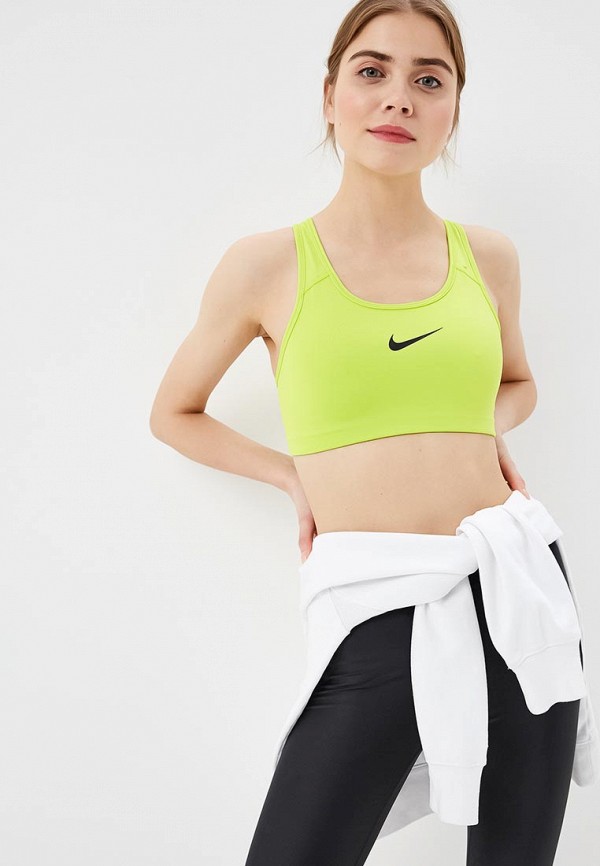 

Топ спортивный Nike, WOMEN'S SWOOSH SPORTS BRA, Зеленый