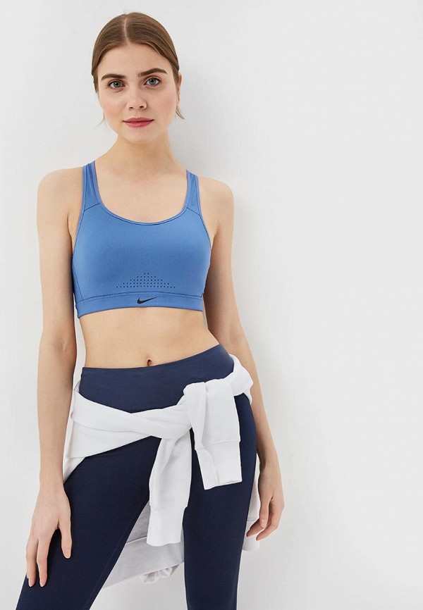 

Топ спортивный Nike, Голубой, WOMEN'S IMPACT SPORTS BRA