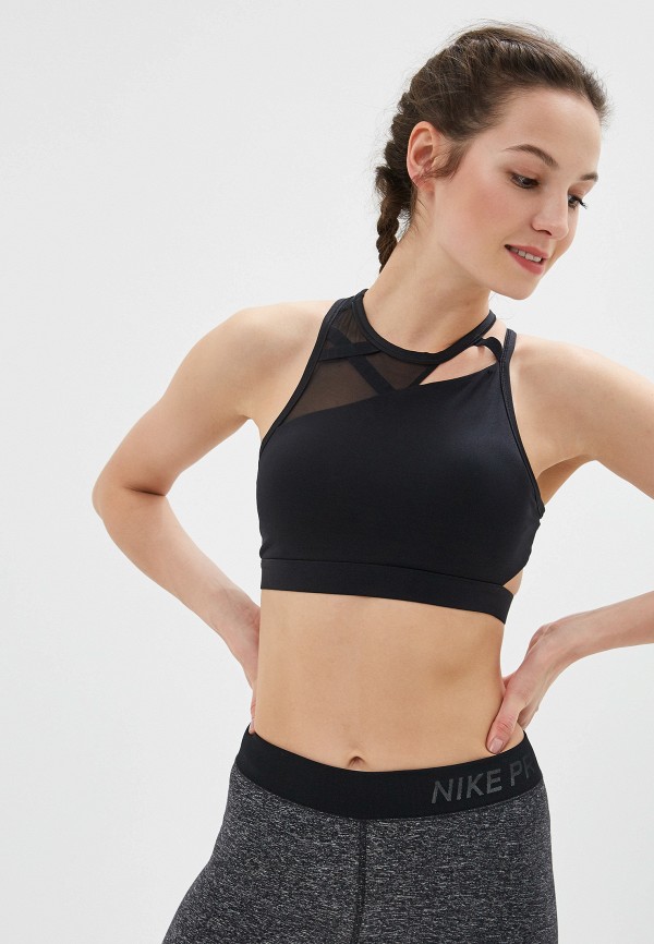 

Топ спортивный Nike, Черный, Swoosh Women's Medium Support Sports Bra