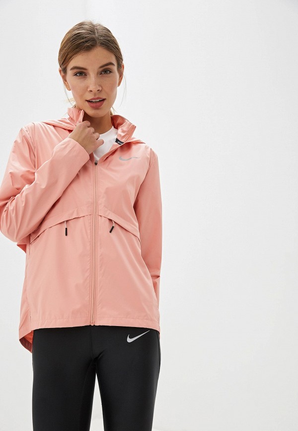 

Ветровка Nike, Essential Women's Packable Running Rain Jacket, Розовый
