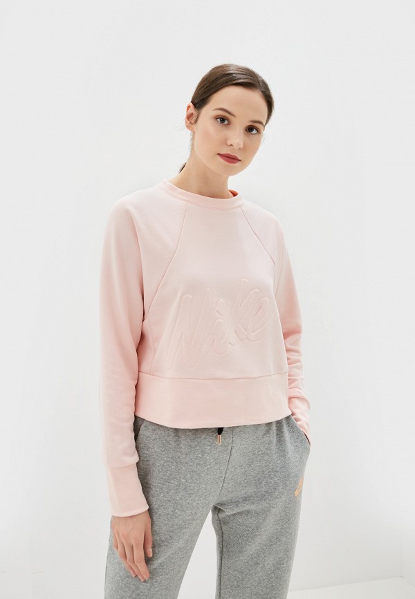 

Свитшот Nike, Розовый, Dri-FIT Get Fit Women's Fleece Training Top