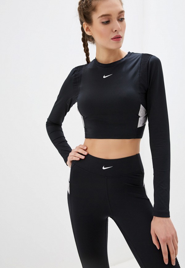 

Лонгслив Nike, Pro Women's Long-Sleeve Top, Черный