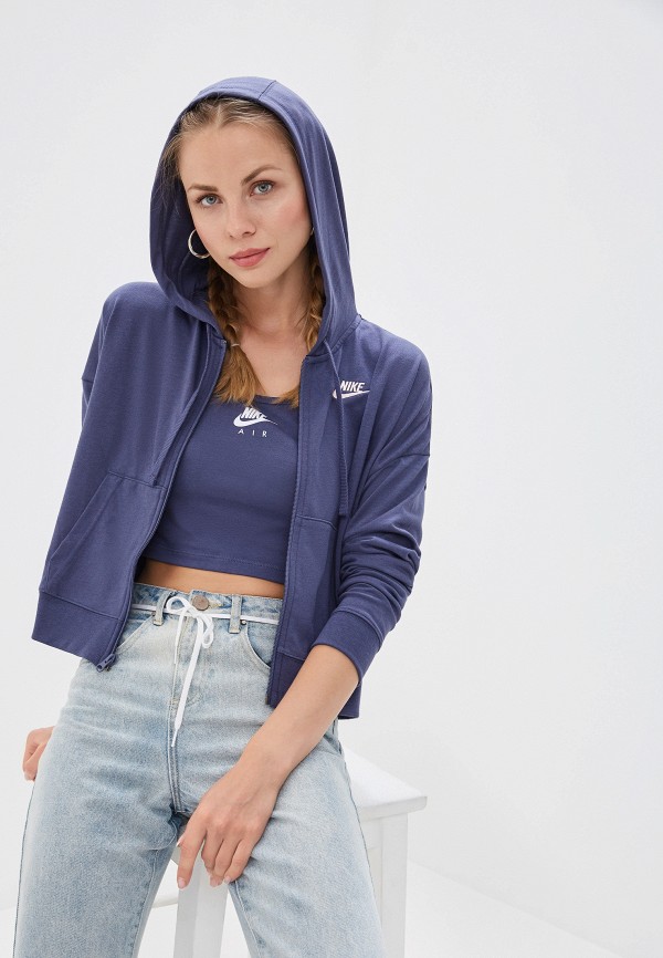 

Толстовка Nike, Фиолетовый, SPORTSWEAR WOMEN'S FULL-ZIP HOODIE
