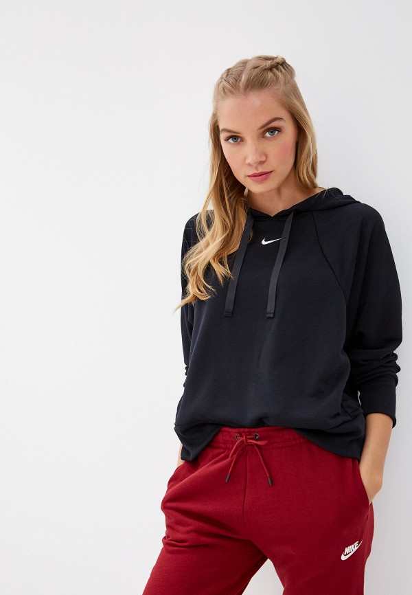 

Худи Nike, DRI-FIT GET FIT WOMEN'S FLEECE TRAINING HOODIE, Черный
