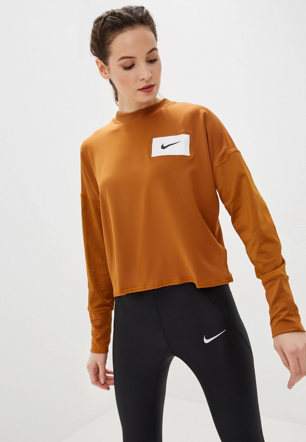 

Лонгслив спортивный Nike, Коричневый, Dri-FIT Women's Running Crew