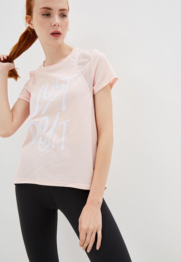 

Футболка спортивная Nike, Розовый, Nike Women's Short-Sleeve Graphic Running Top