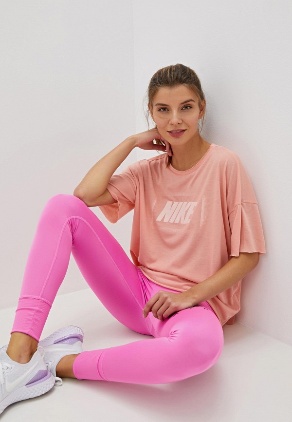 

Футболка спортивная Nike, Коралловый, Dri-FIT Women's Short-Sleeve Training Top