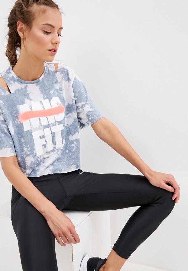 

Футболка Nike, Серый, Nike Women's Short-Sleeve Training Top