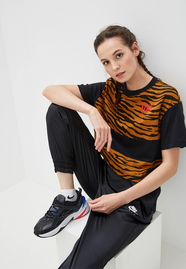 

Футболка Nike, Коричневый, SPORTSWEAR ESSENTIAL WOMEN'S PRINTED SHORT-SLEEVE TOP