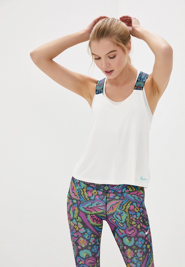 

Топ спортивный Nike, Белый, Elastika Women's Training Tank