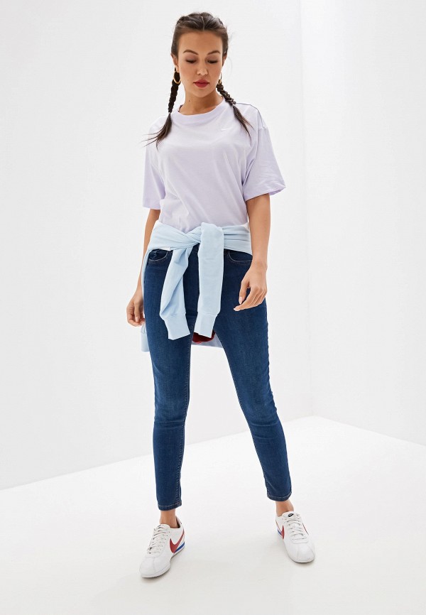 

Топ спортивный Nike, SPORTSWEAR ESSENTIAL WOMEN'S SHORT-SLEEVE TOP W NSW ESSNTL TOP SS LBR, Фиолетовый