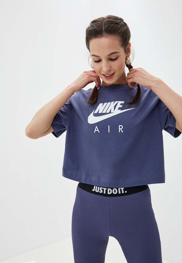 

Футболка Nike, Синий, AIR WOMEN'S SHORT-SLEEVE TOP