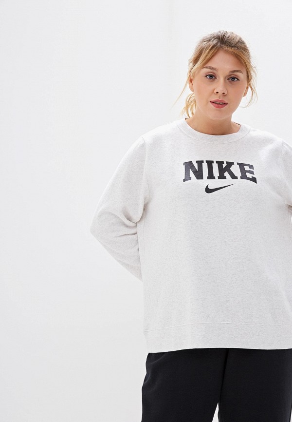 

Свитшот Nike, W NSW CRW HBR CLUB FLEECE PLUS, Белый