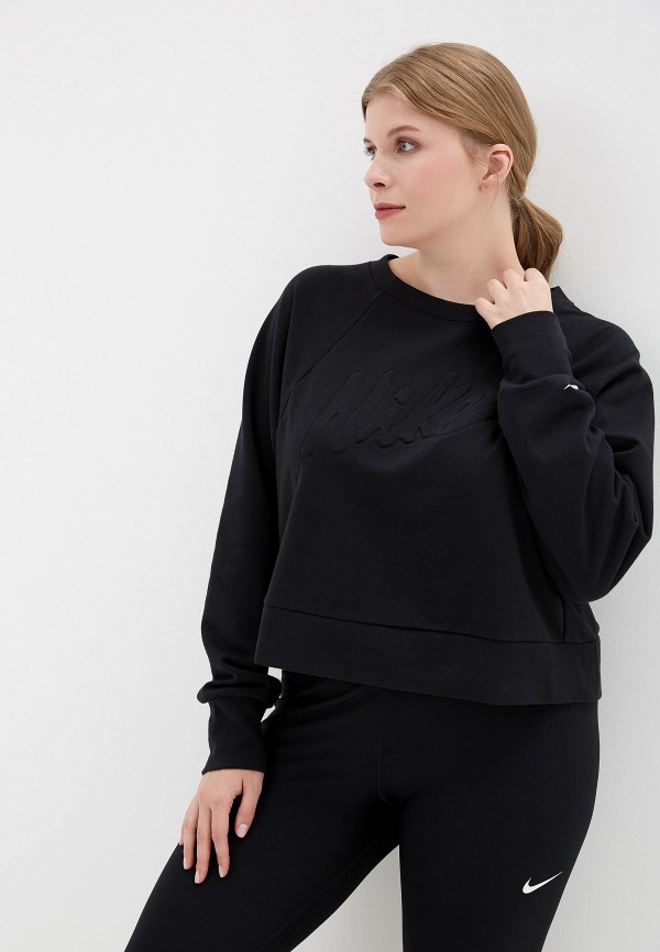

Свитшот Nike, Черный, Dri-FIT Women's Long-Sleeve Training Top (Plus Size)
