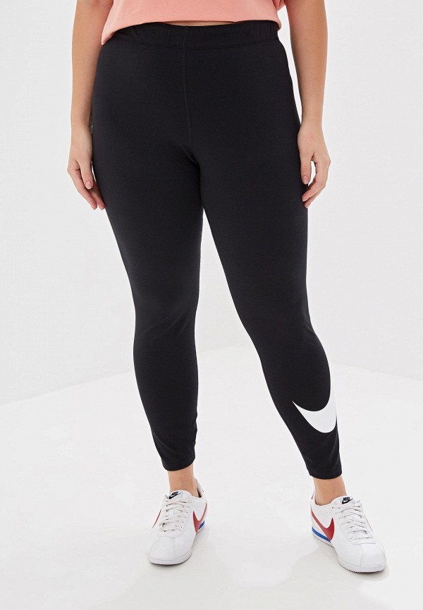 

Леггинсы Nike, Черный, SPORTSWEAR LEG-A-SEE WOMEN'S SWOOSH LEGGINGS (PLUS SIZE)
