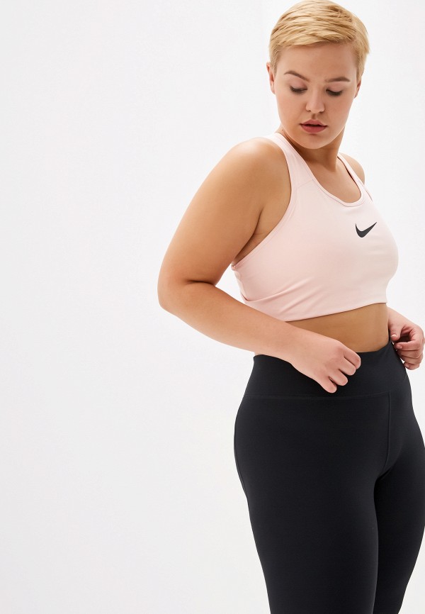 

Топ спортивный Nike, Розовый, Swoosh Women's Medium-Support Sports Bra (Plus Size)