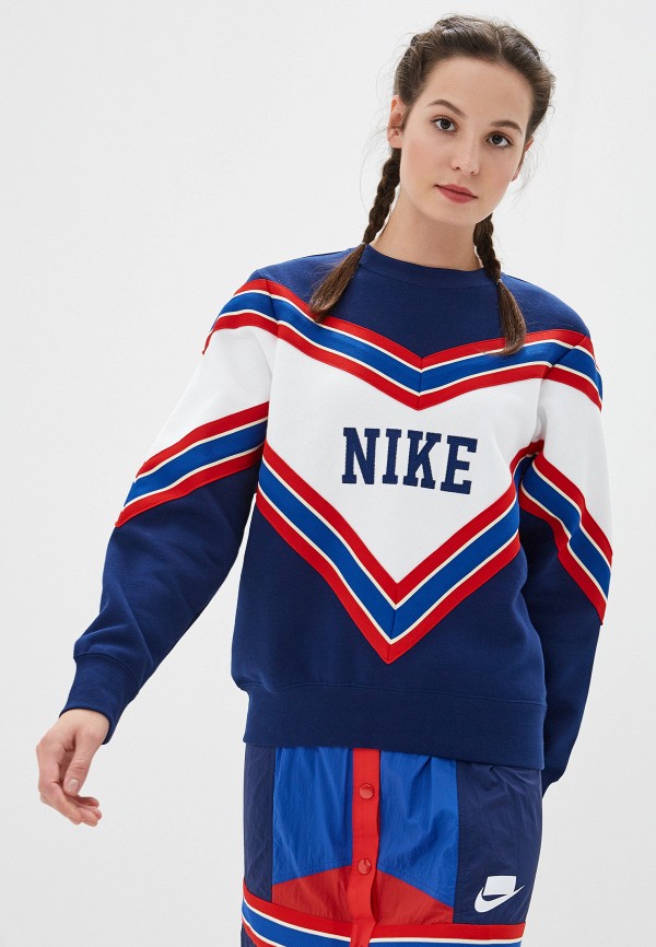 

Свитшот Nike, Синий, Sportswear NSW Women's Fleece Crew