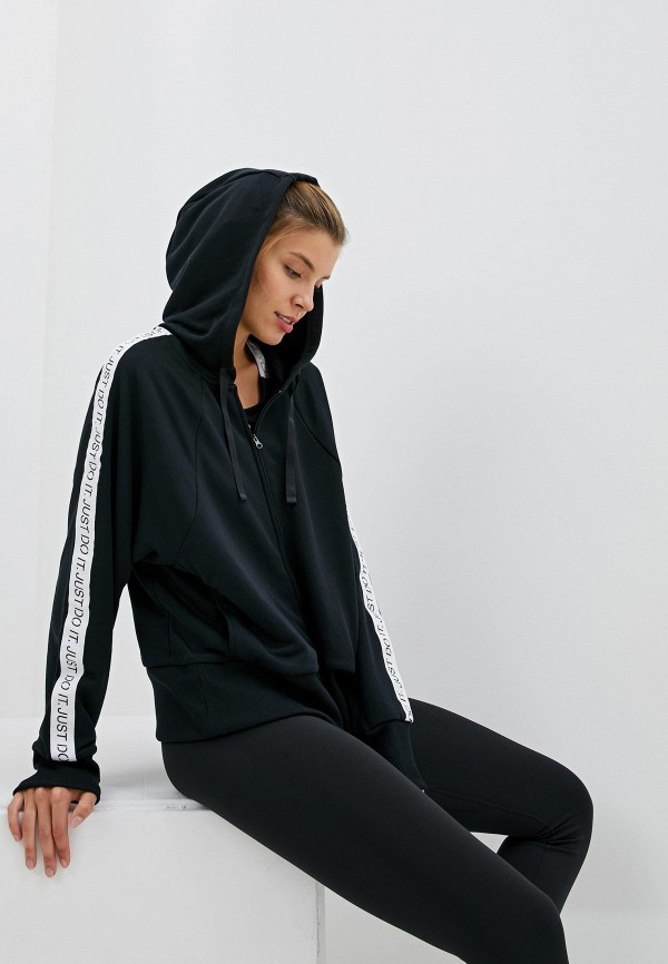 

Толстовка Nike, Черный, DrI-FIT Get Fit Women's Fleece Training Hoodie